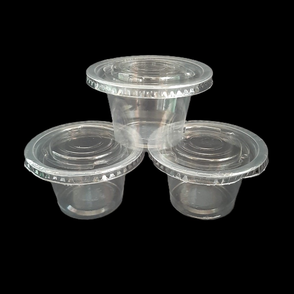 Cup Puding Tutup Terpisah WEETAN 65 ml dan ROYAL 50 ml - 50 pcs per Pack