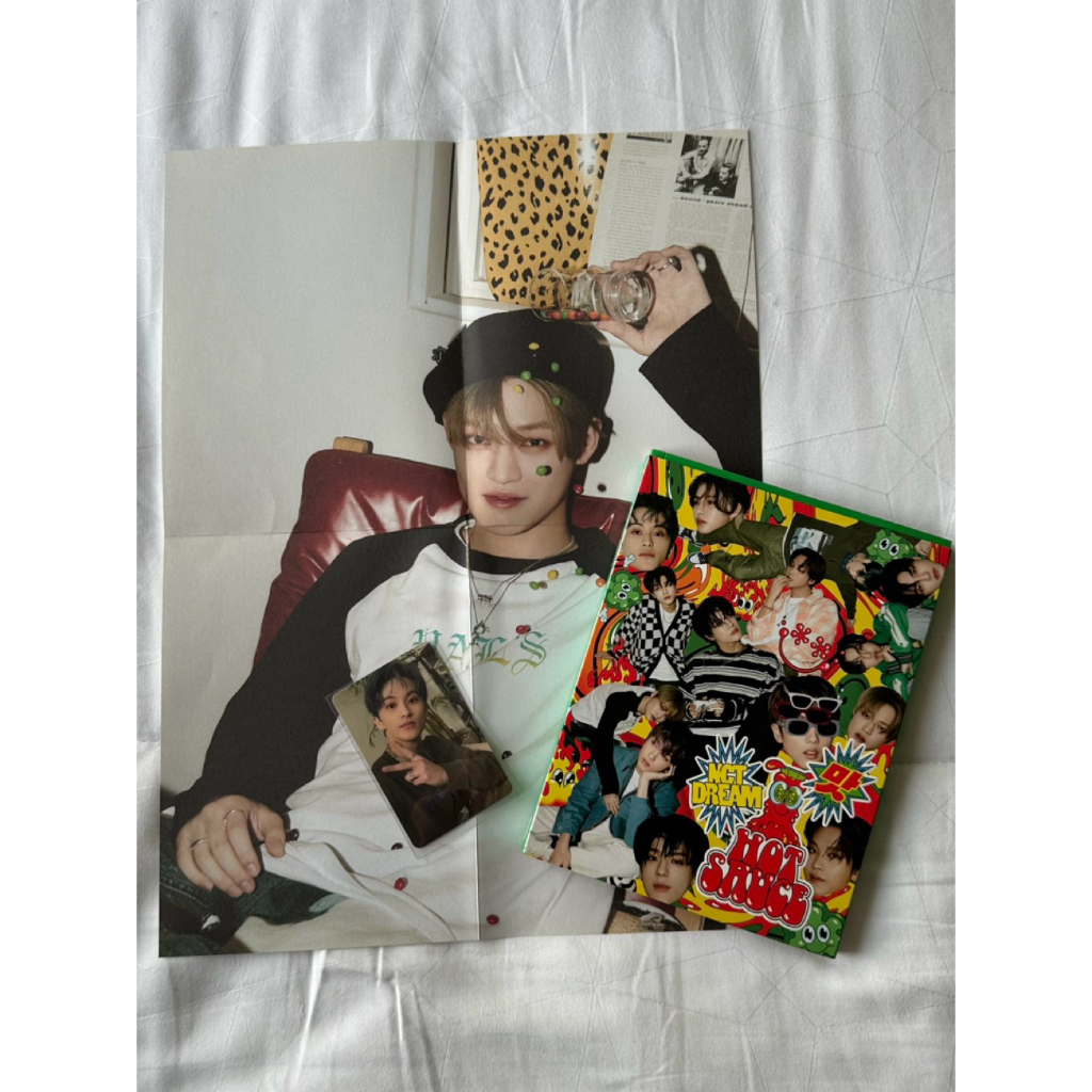 Album NCT DREAM 1st album hot sauce boring ver full set unsealed mark lee pc chenle poster