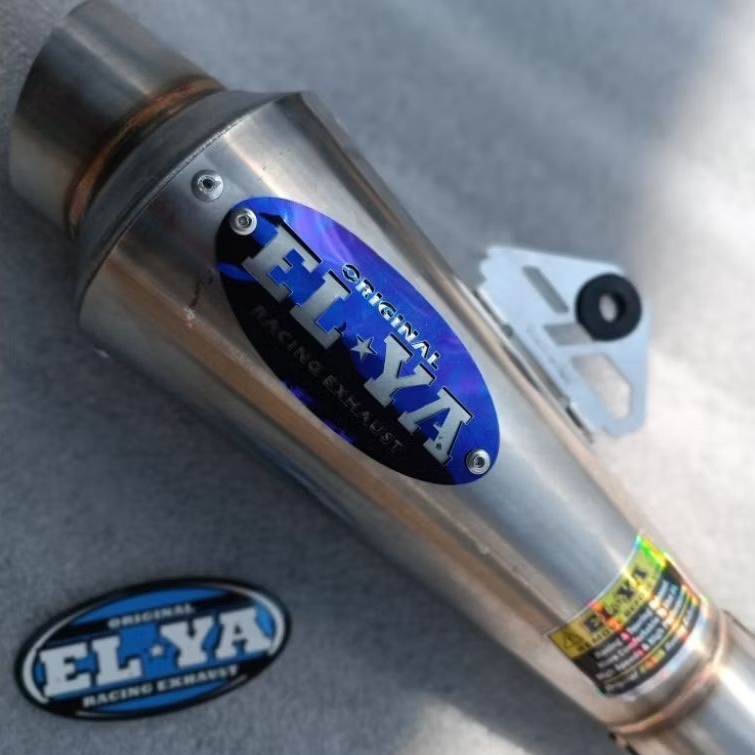 SLINCER KNALPOT ELYA ORIGINAL FANTERA SARANGAN SETENGAH DAN FULL INLET 50 BAHAN STAINLESS TEBAL