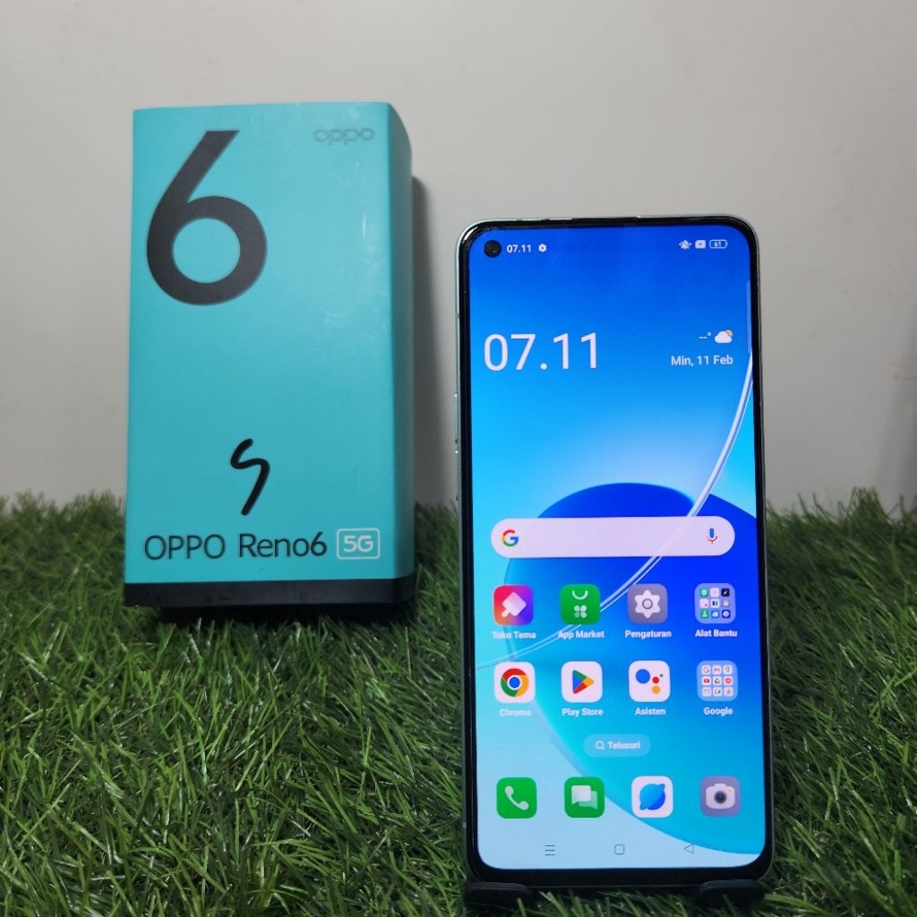 OPPO RENO 6 5G 8/128GB ORIGINAL FULLSET SECOND MURAH