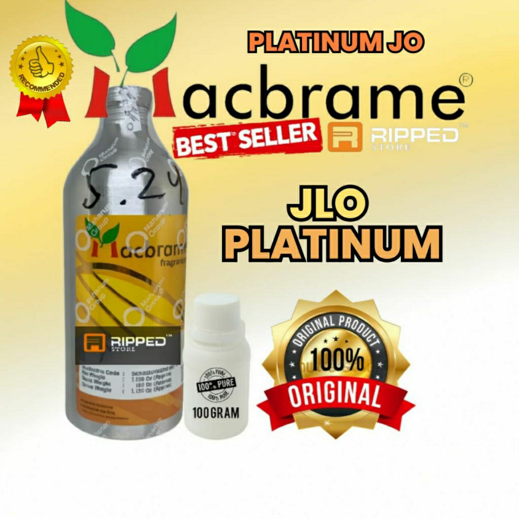 100ml Bibit Parfum Murni Platinum Jo Inspired Jlo Platinum By Macbrame Original
