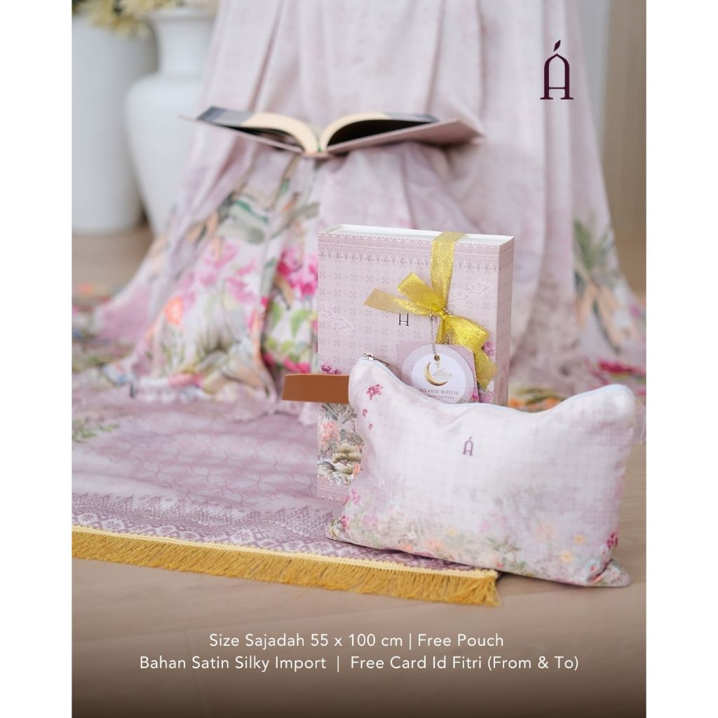 Sajadah Travel Premium Harmoni Satin Tebal + Pouch Sajadah Hampers Lebaran Exclusive Terlaris