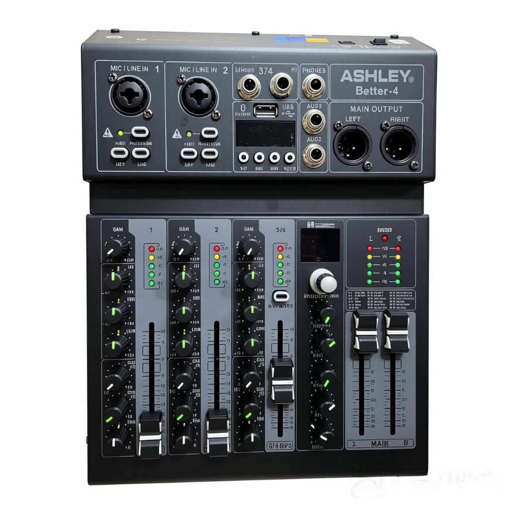 Mini Mixer Audio Murah Ashley Better4  Better 4 channel USB dan Bluetooth DSP99-Baru-2026