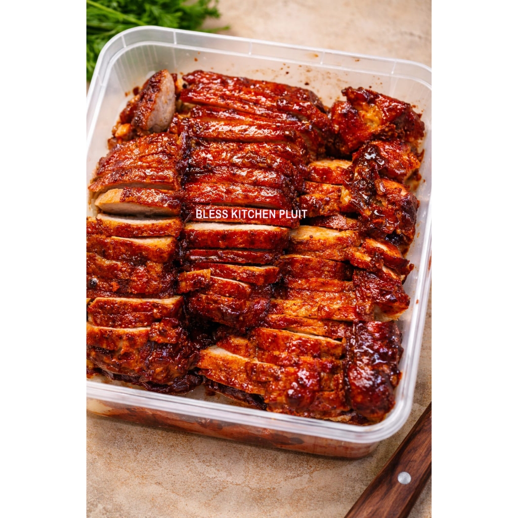 1 Kg Babi Panggang Merah Premium / Charsiu Panggang Madu Home Made / Chasao Panggang Madu NO MSG