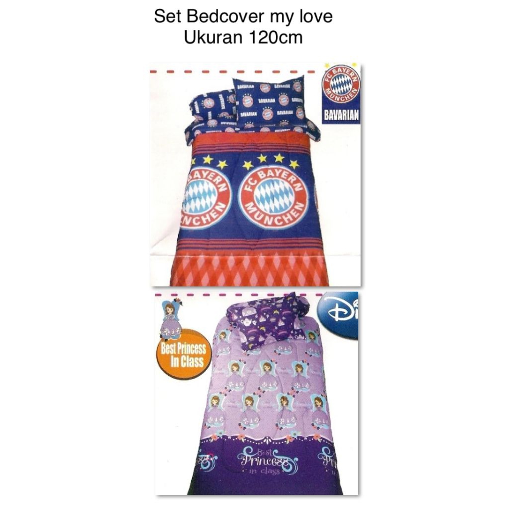 set bedcover my love ukuran 120
