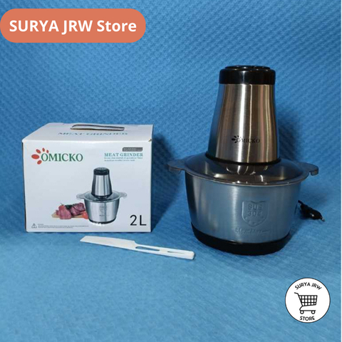 PROMOOO...Chopper Omicko Stainless 2 L - Penggiling Serbaguna Omicko