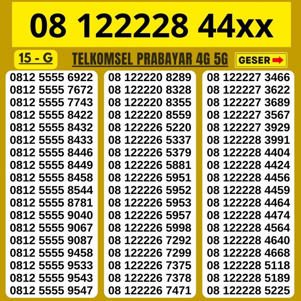 SIMPATI Kartu Perdana 11 Digit 12 Digit Telkomsel 4G 5G Nomor Cantik Triple Simcard Nano 150an