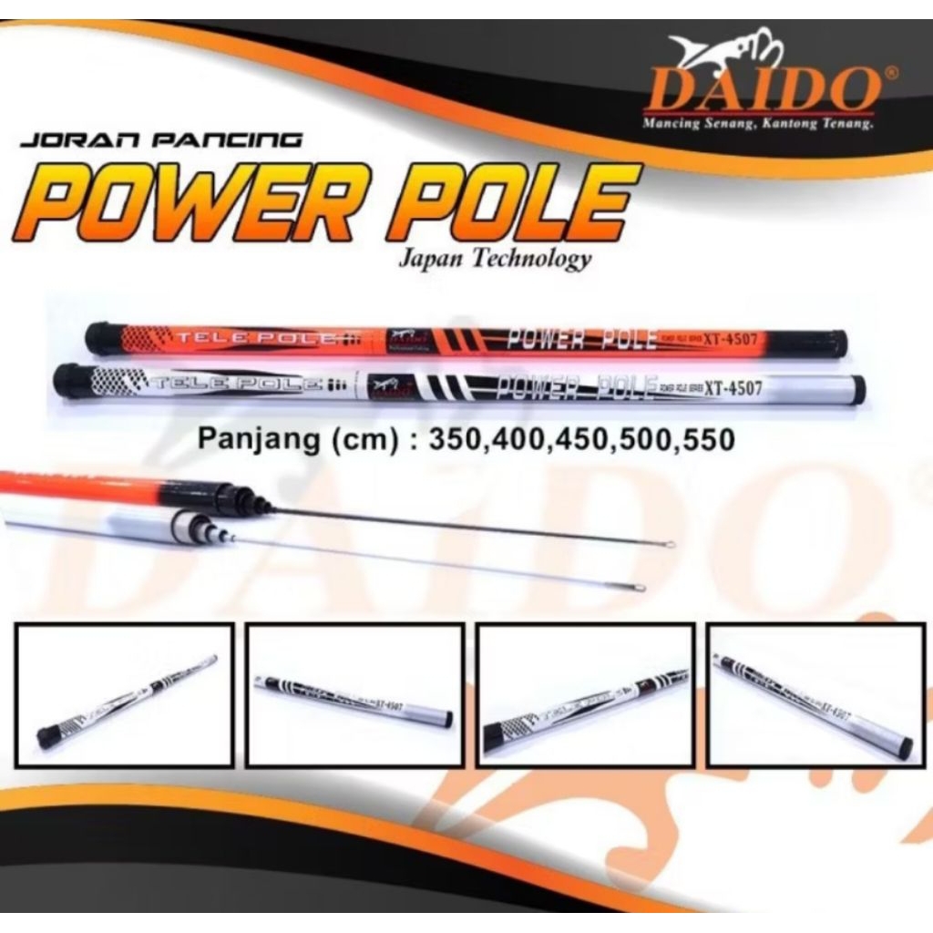Joran Tegek Daido Power Pole 5 m ( Ruas Pendek )