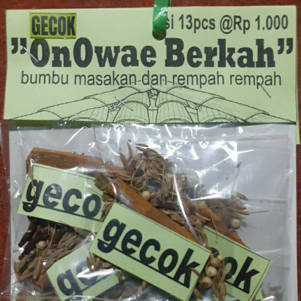 Bumbu gecok rempah alami 13pcs/renceng (menu khas masakan JawaTengah)