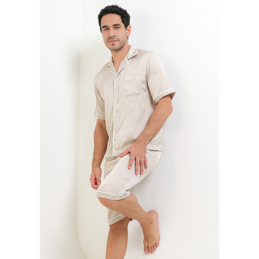 Setelan Baju Tidur Pria Anne Wintours Cream 305 (62502 22038 T)(01122025)(471) Gift Kado Pyjamas Len