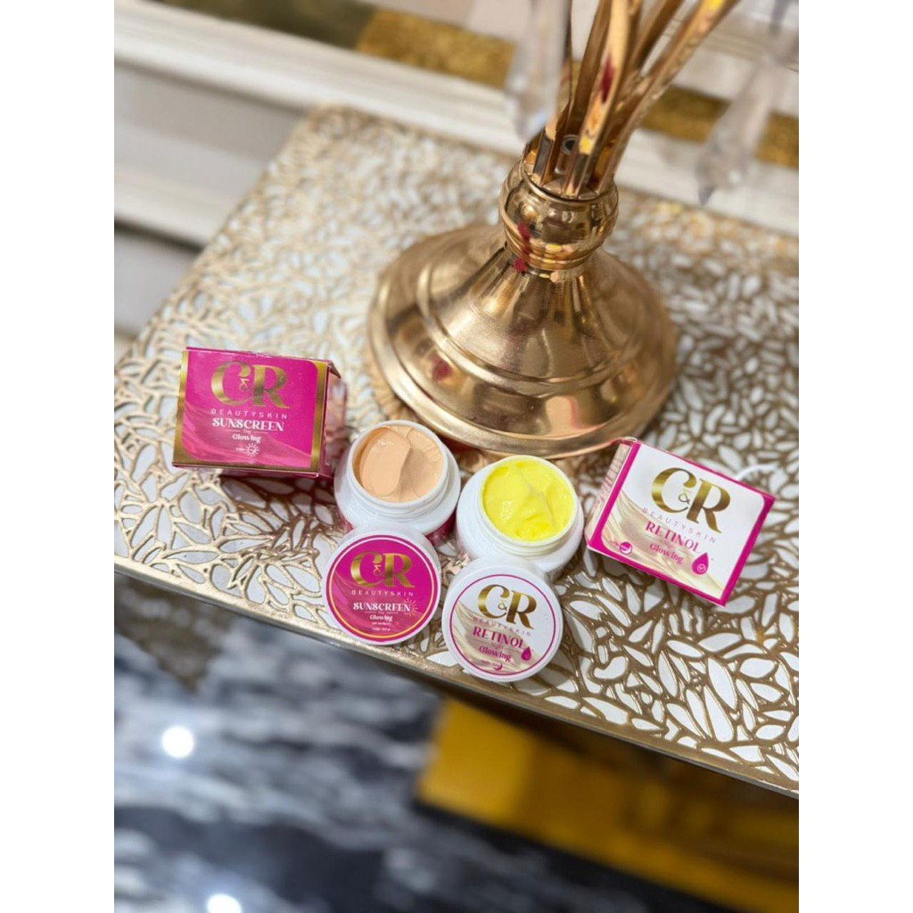 C&R SKINCARE BEAUTY || SUNSCREEN DAN RETINOL GLWING 100% ORIGINAL