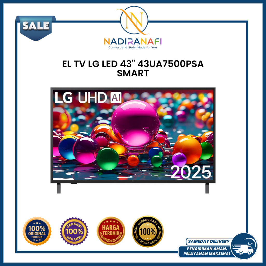 LG Smart TV 43 Inch UHD 4K ThinQ AI