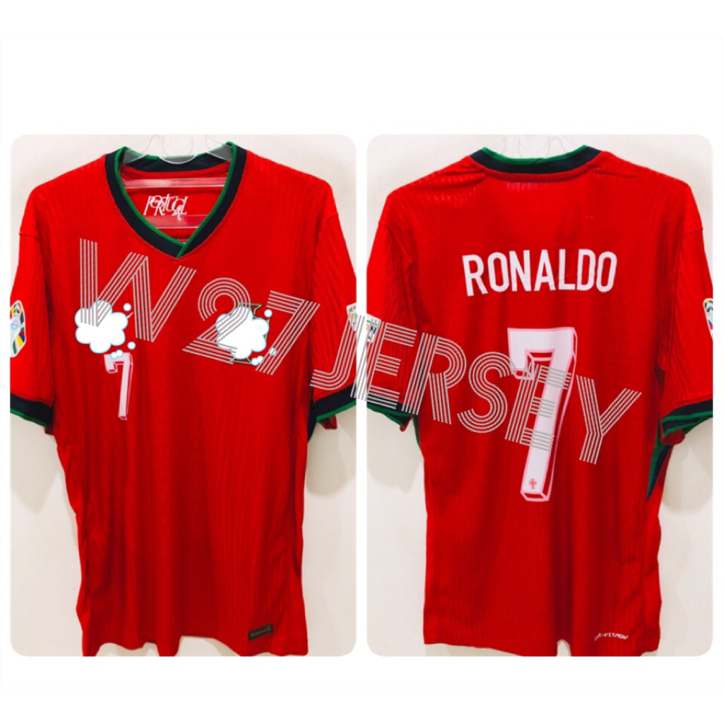 JERSEY PLAYER ISSUE - PORTUGAL HOME 2024 name player Ronaldo + Patch
