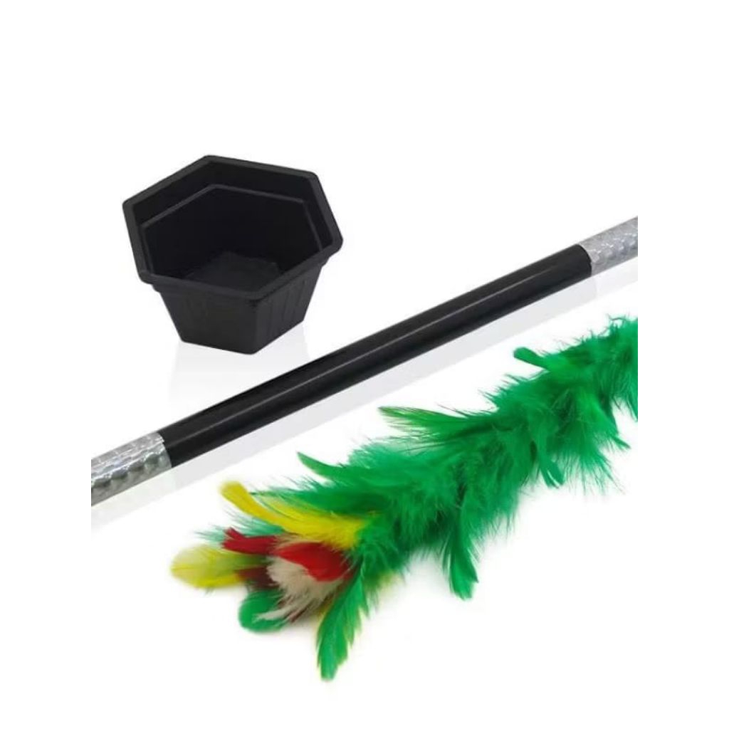 {JY} Wand to Flower Alat Sulap Botani Alat Sulap Anak / Sulap Tongkat Bunga Pot Bunga Magic Botani /