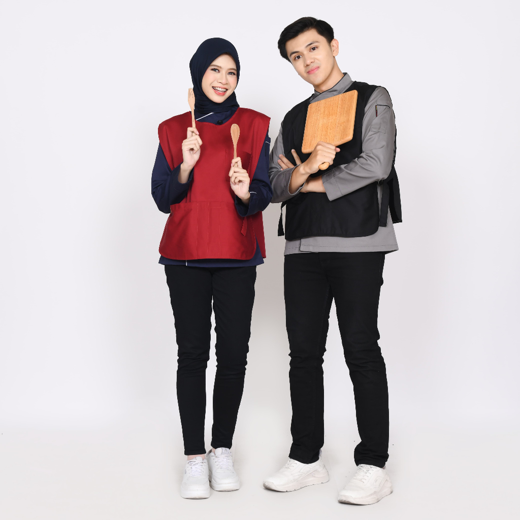 Apron barista Celemek barista Korean Style Baju Masak Keren