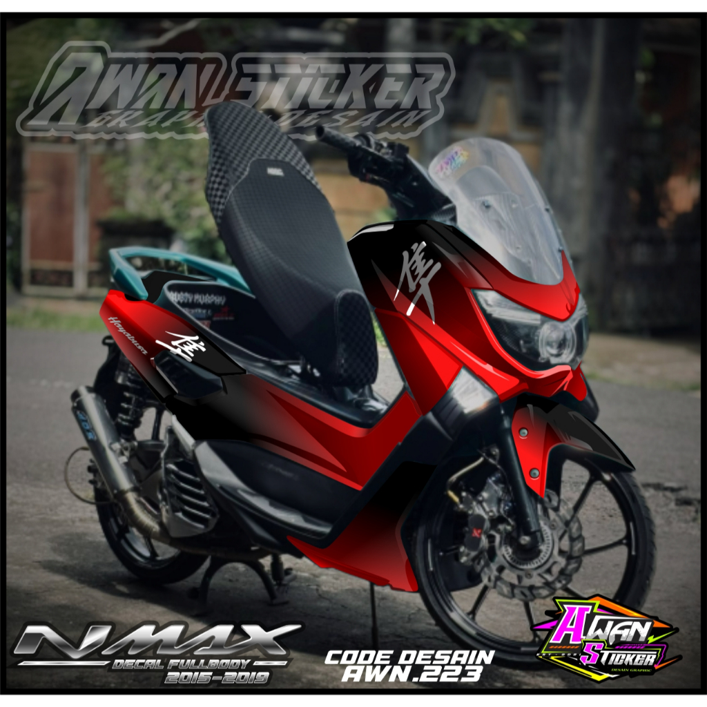 DECAL Nmax Old 2015-2019 Fullbody,Decal Sticker Nmax 2015-2019 Full Body AWN.223