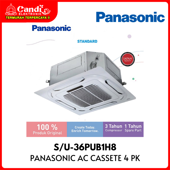 [EX-DISPLAY] PANASONIC AC Cassette 4 PK Non-Inverter Fresh Series S/U-36PUB1H8