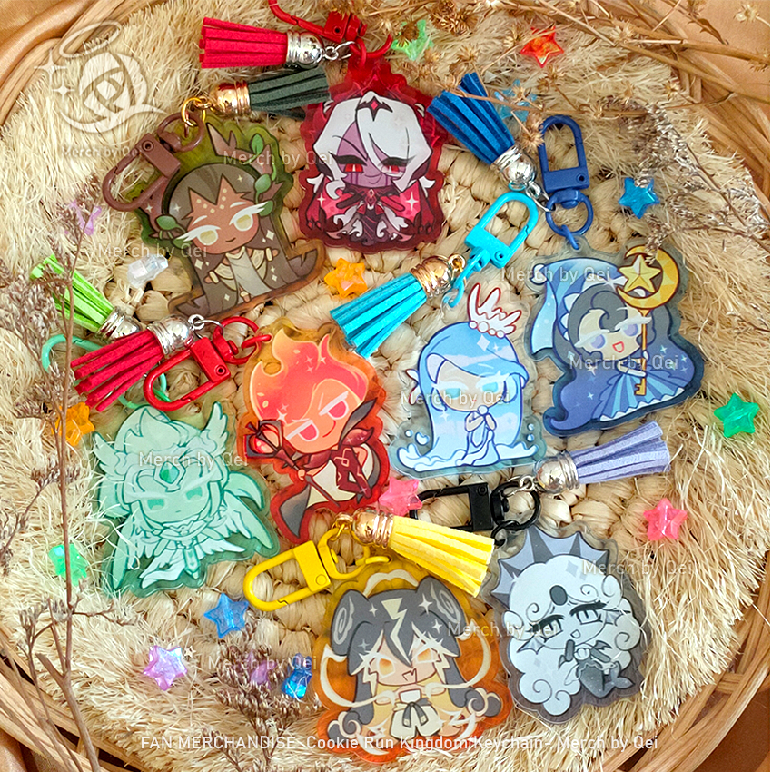 Keychain COOKIE RUN KINGDOM [WITCH, LEGENDARY, ELEMENTAL] Fan Merchandise - MERCH BY QEI