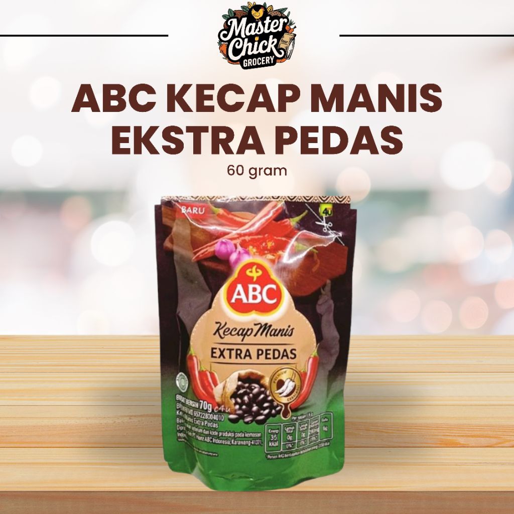 ABC Kecap Manis Ekstra Pedas 60g - Pedas Mantap Sachet