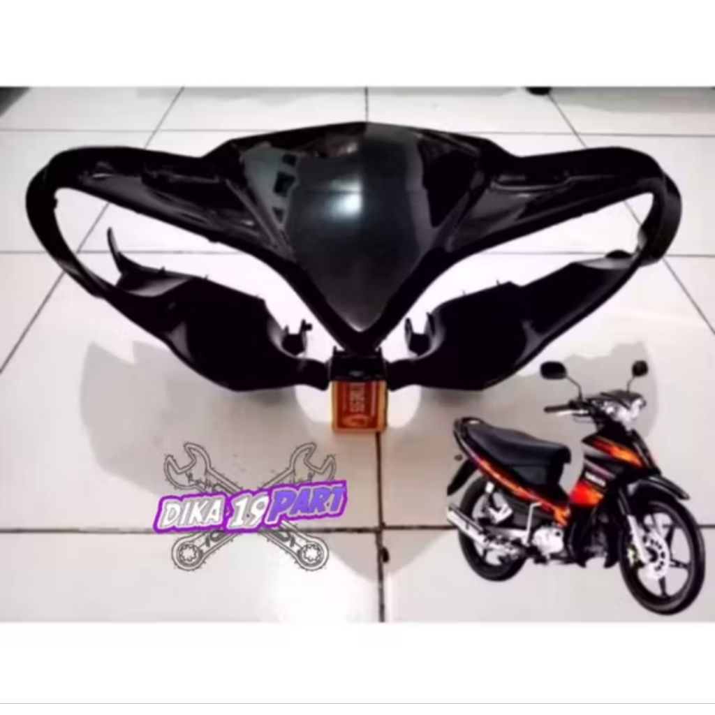 Batok Depan Jupiter Z New Burhan ORI Abs Hitam Glosy
