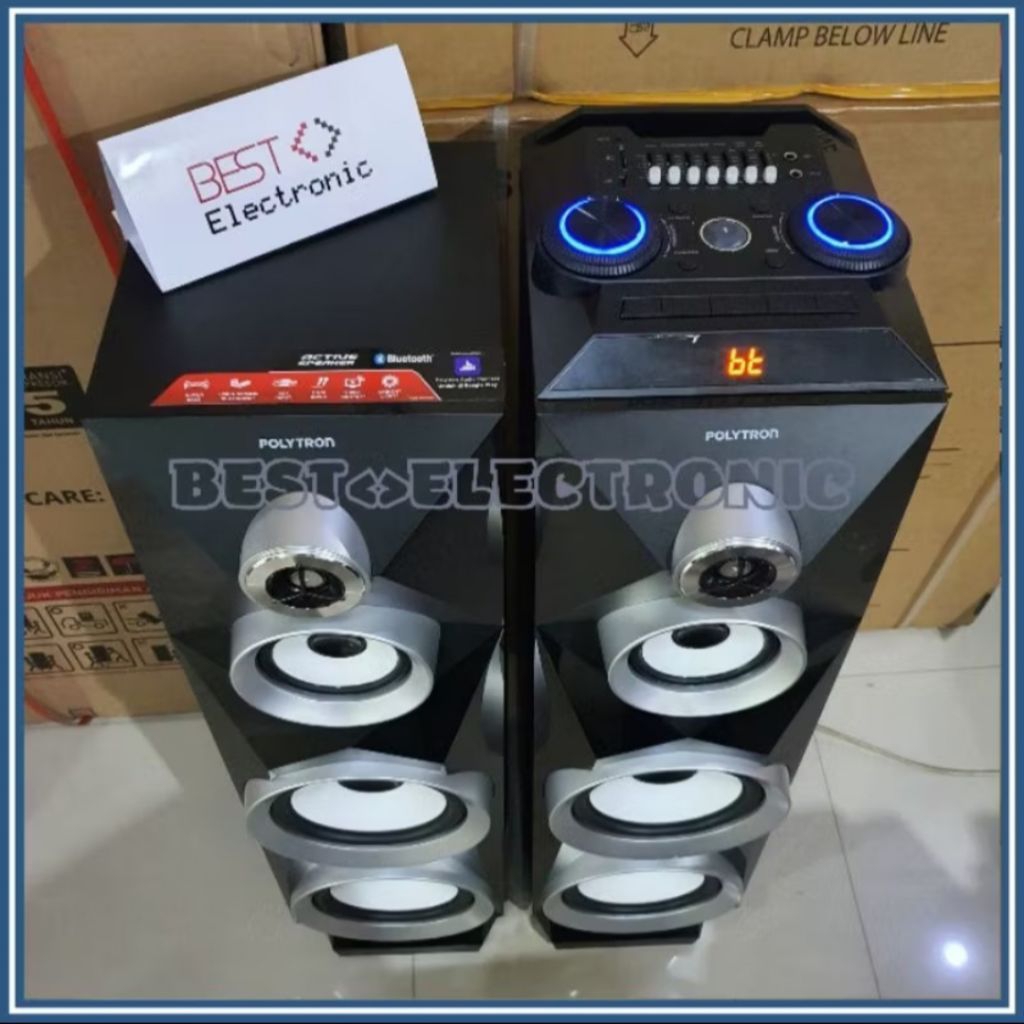 SPEAKER AKTIF POLYTRON PAS 8BF22 PAS8BF22 PAS 8B22 BLUETOOTH