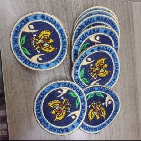 logo bed BGN bordir komputer berkualitas/logo MBG SPPG