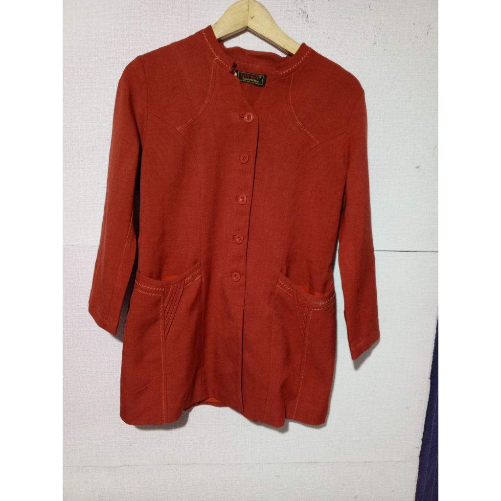 Baju jas blazer wanita premium win win collection size M second