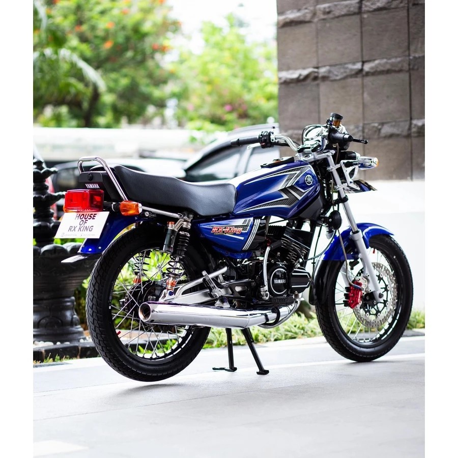 striping rx king 2004 biru set emblem timbul, stiker lis body rx king 2004 biru komplit