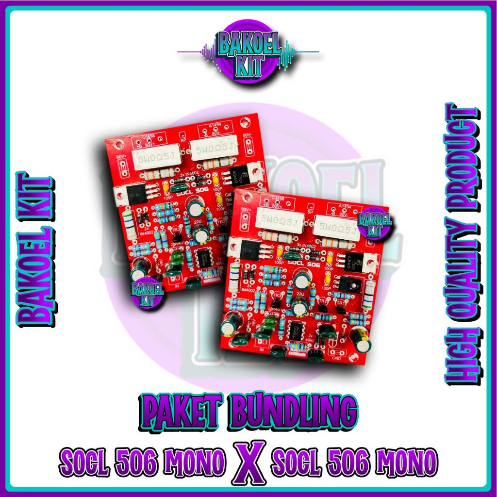 [PAKET BUNDLING] Driver SOCL 506 Mono dan Driver SOCL 506 Mono ups