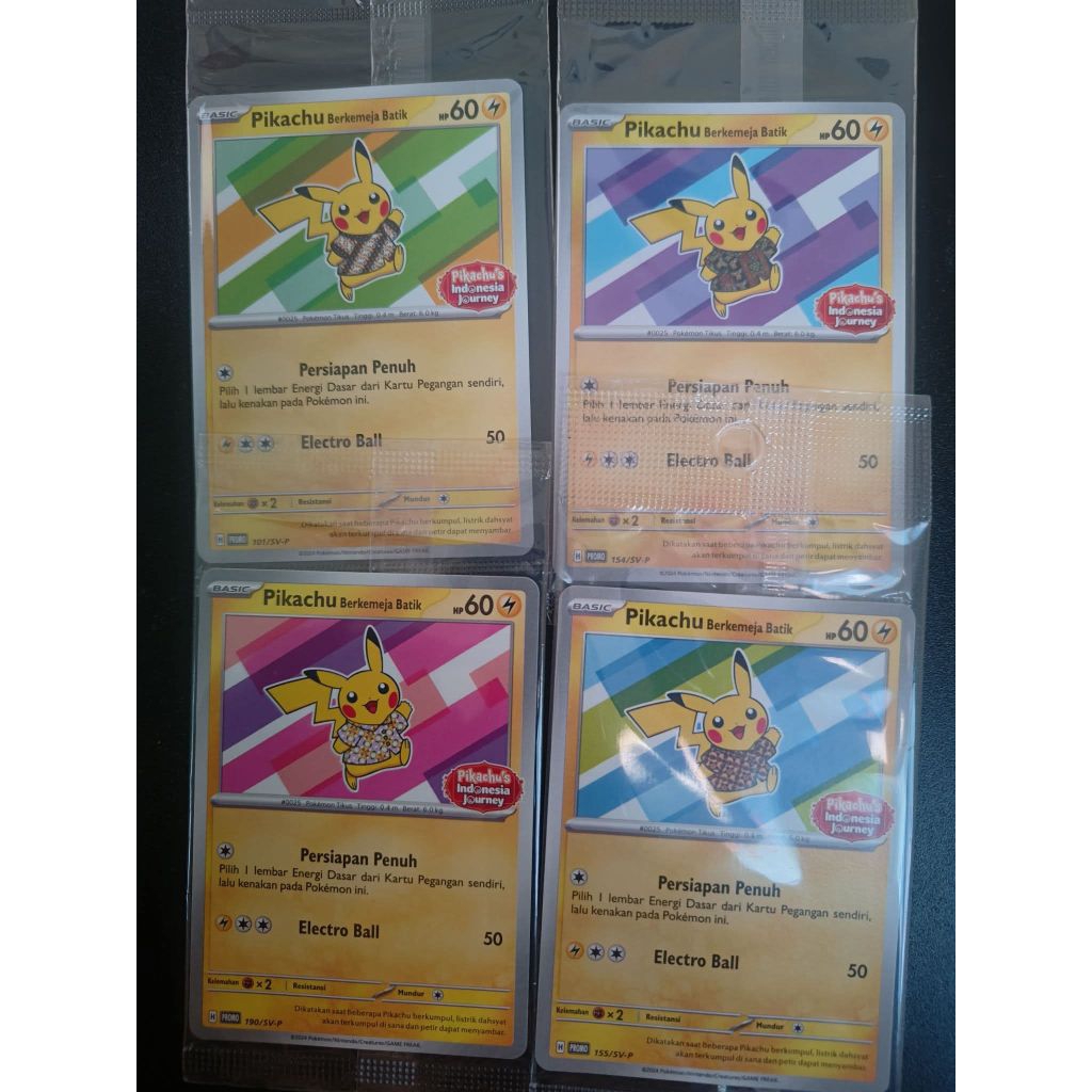 Pokemon TCG Indonesia Pikachu Batik Promo Set