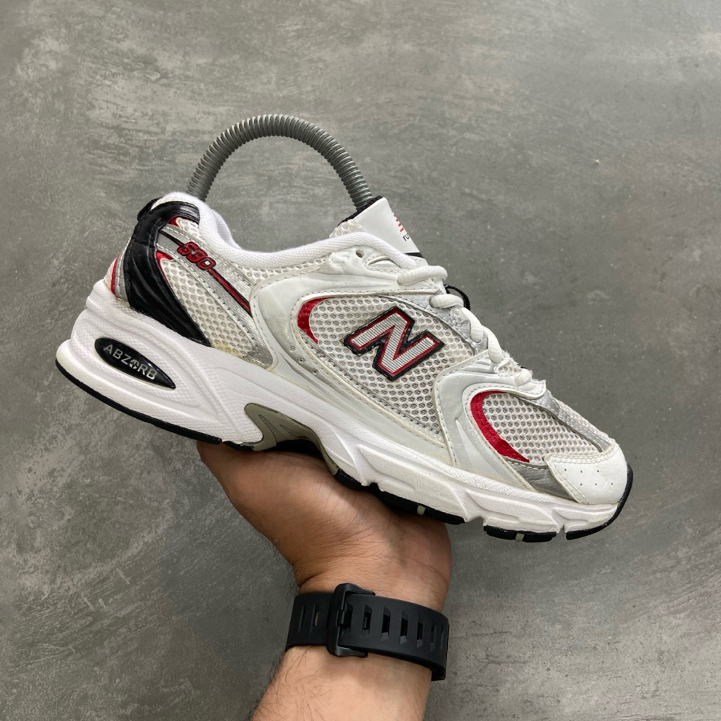 [Size 37.5] New Balance 530 V2 White Silver Red (MR530SA) Second Kondisi Mulus Nominus. Harga Baruny