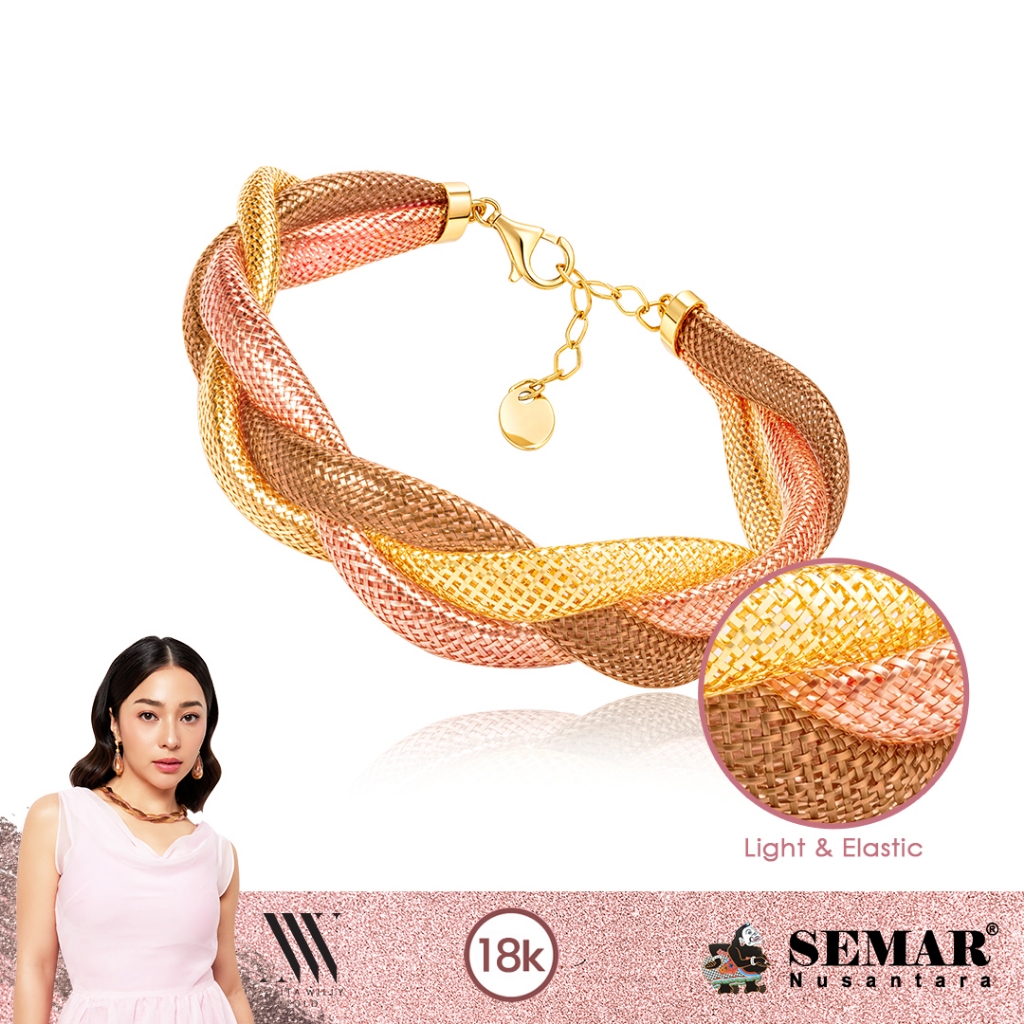Nikita Willy Gold Gelang Emas Featherlite Whisper Bracelet Collection 18K Semar Nusantara