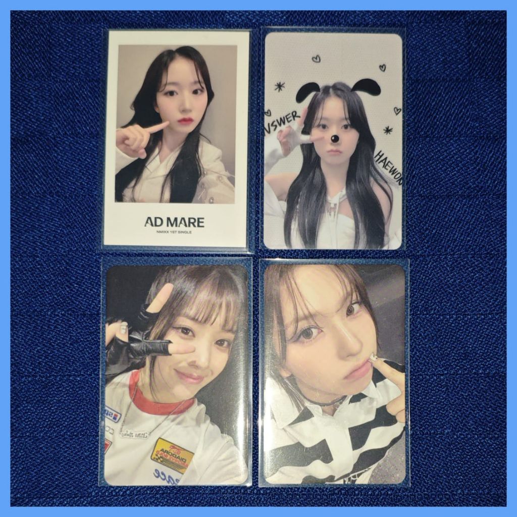 [READY STOCK] photocard nmixx haewon sullyoon bae jiwoo kyujin doodle ad mare album Fe3O4: break for