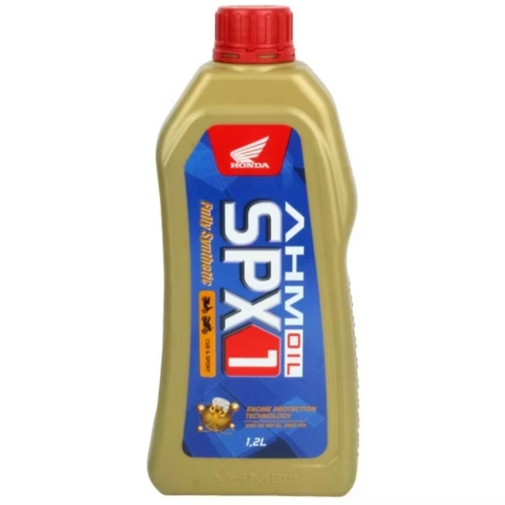 OLI SPX1 AHM 10W-30 1.2 Liter ORIGINAL Honda Original Full Synthetic Untuk Motor SONIC CB150R