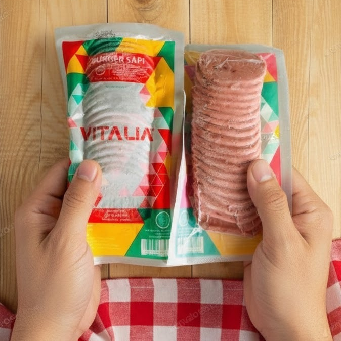 Premium Vitalia Burger Sapi Mini 280gr Isi 20pcs Bernardi Burger Sapi