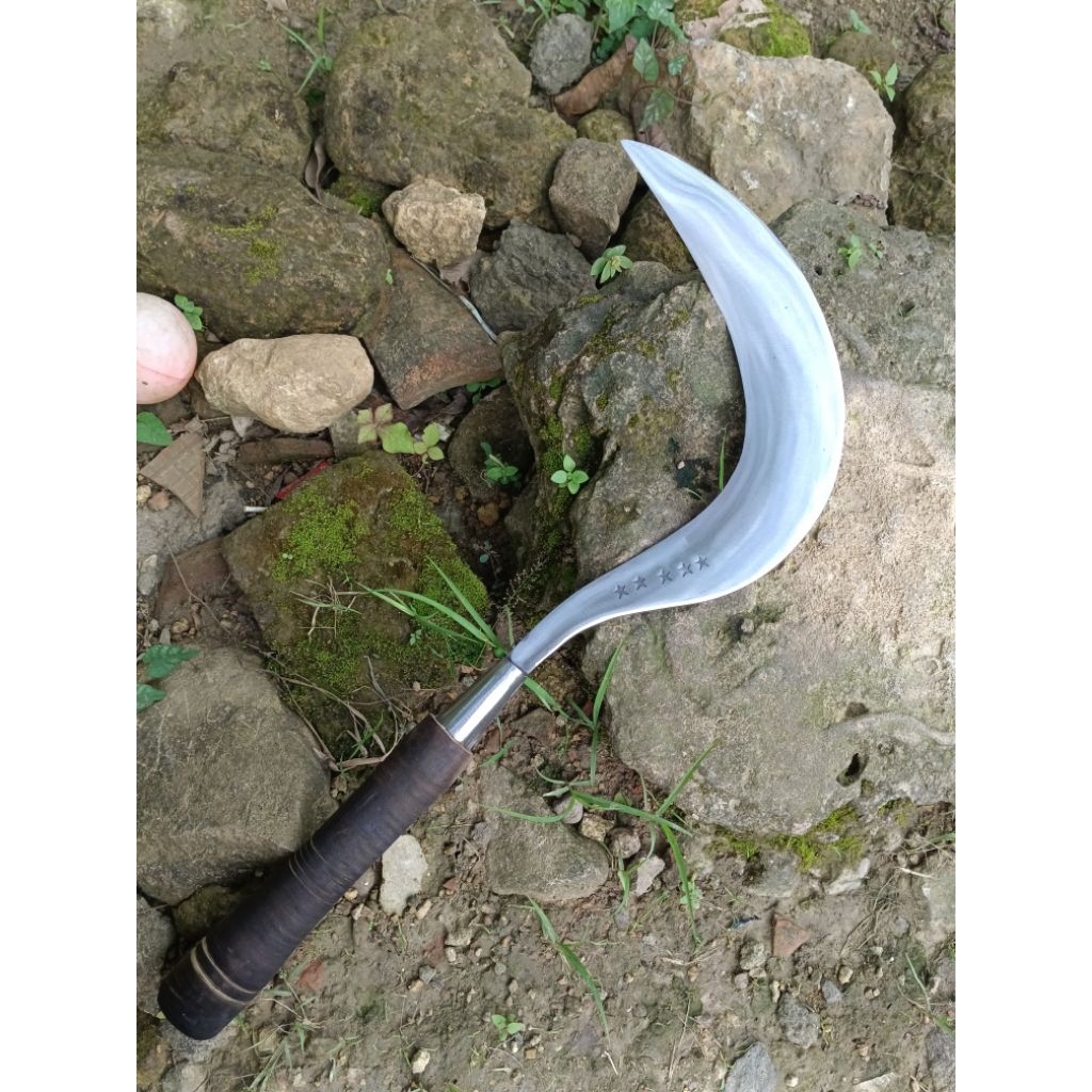 alat tani, sabit cap Bintang 5 asli madura bahan baja per murni