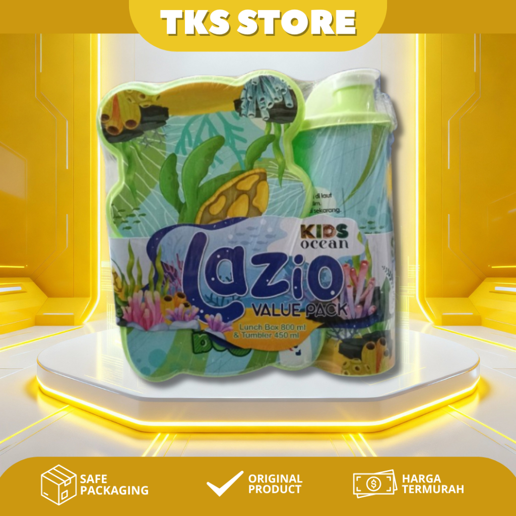 Lunch Box Set Lazio Kotak Makan Dan Botol Tempat Makan Anak Set