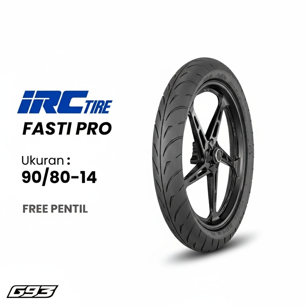 Ban Motor IRC FASTI PRO 90/80-14 Tubeless – Ban Balap Grip Tinggi
