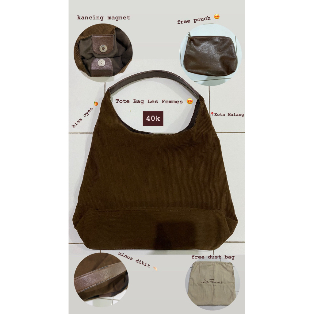 Tote Bag Les Femmes Brown