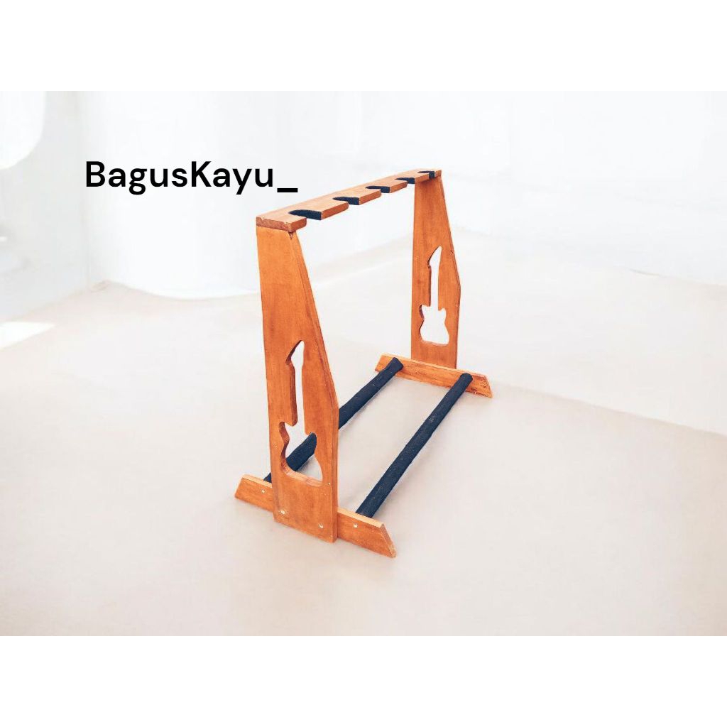 rak gitar kayu - stand gitar - rak gitar kayu aesthetic - rak gitar kayu bagus
