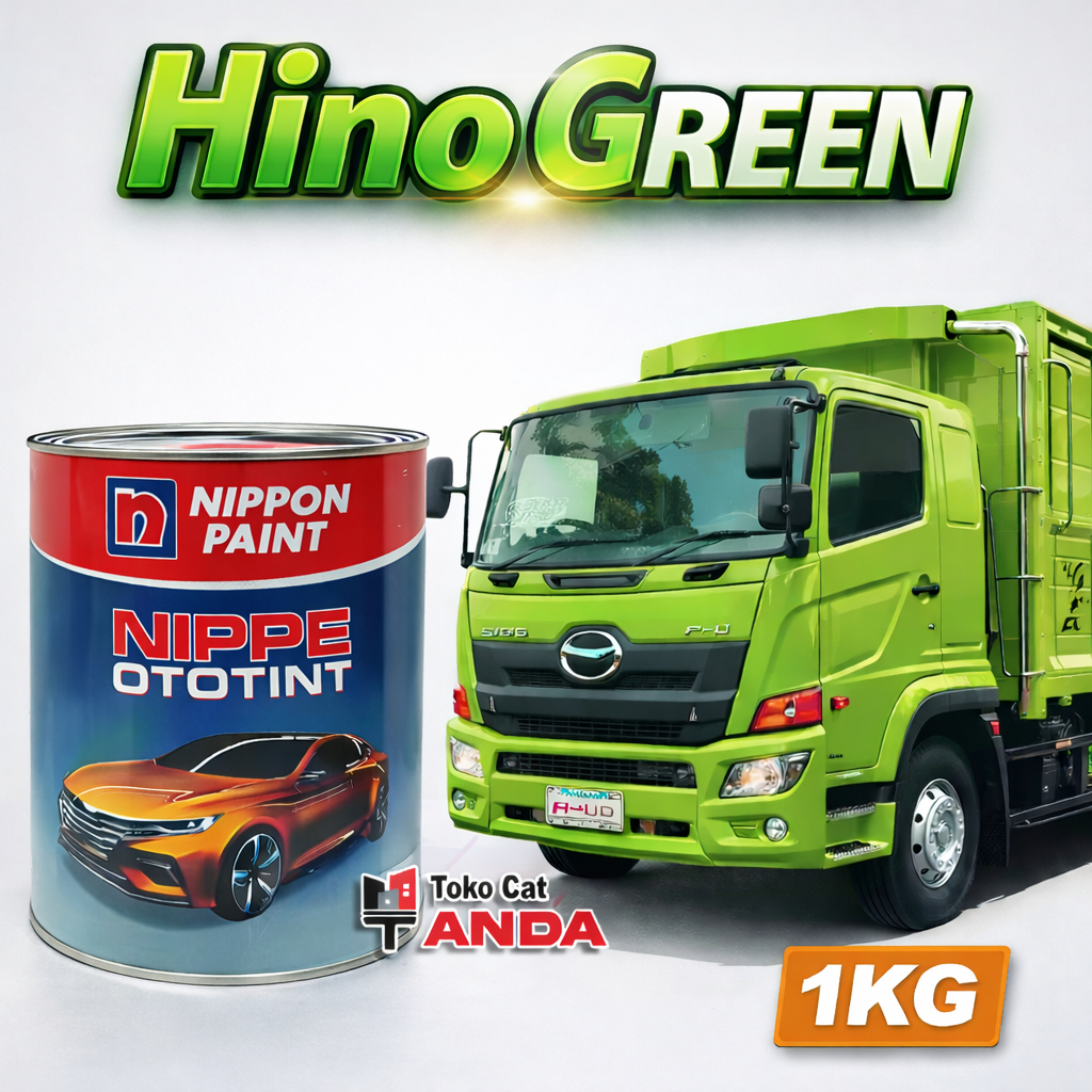 Cat Nippe HIno Green - Nippe Ototint Hijau hino 1KG - Cat duco HIno green - Nippon