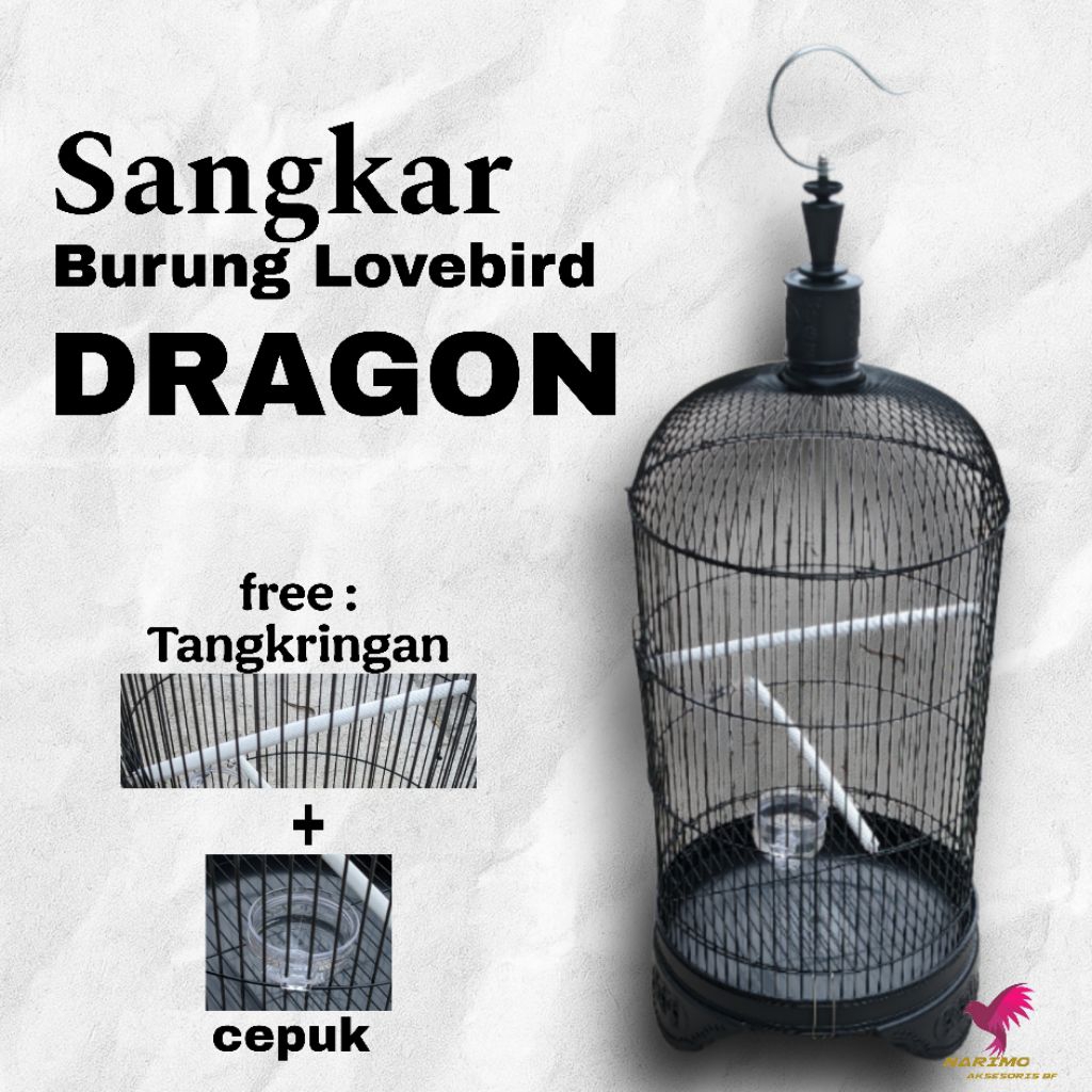 Sangkar Dragon Burung Lovebird Original