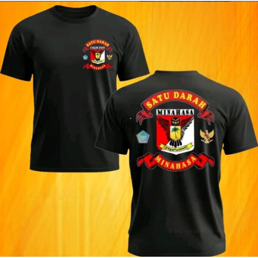 Kaos Distro Satu Darah Minahasa Kaos T-shirt Unisex