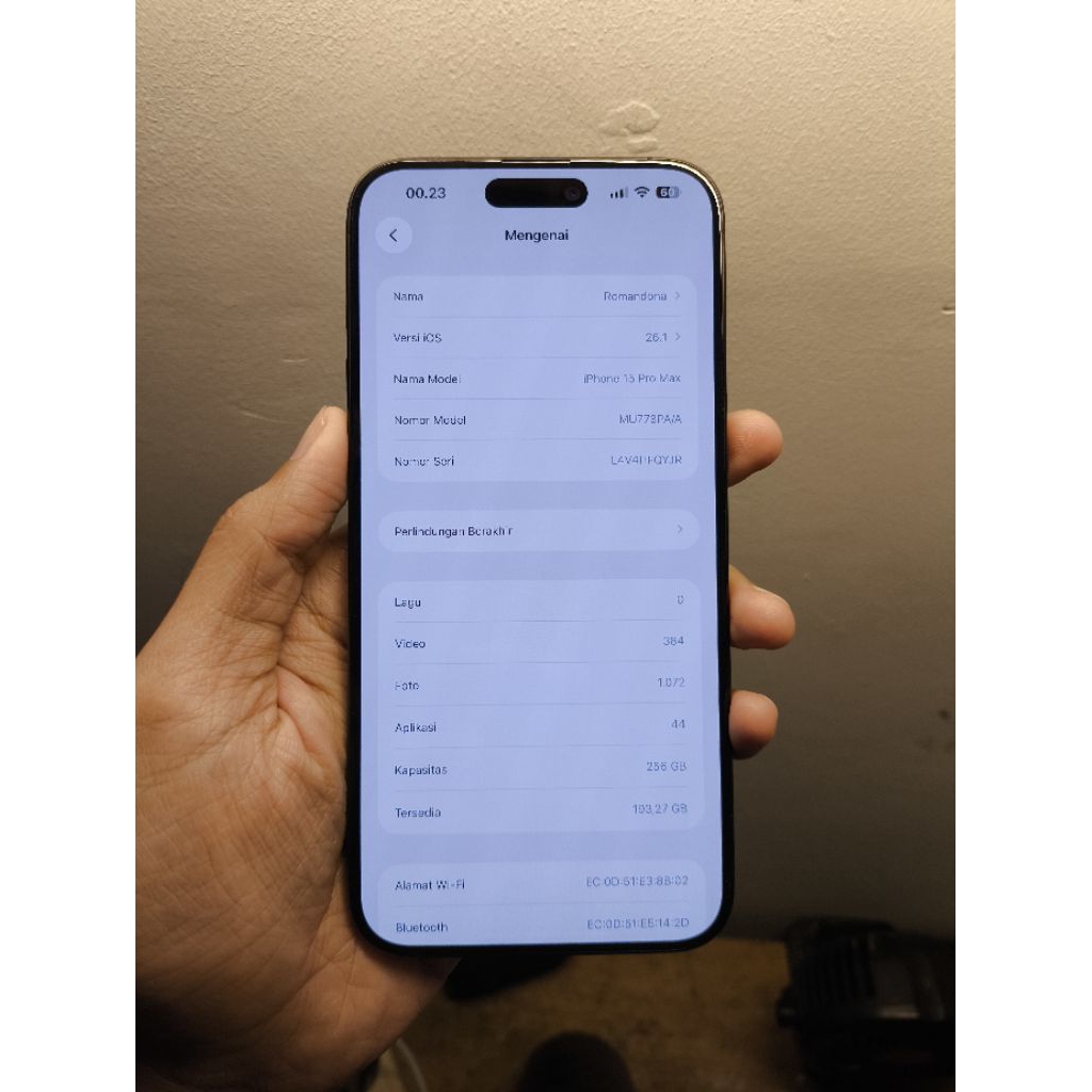 IPHONE 15 PRO MAX 256 GB EX IBOX