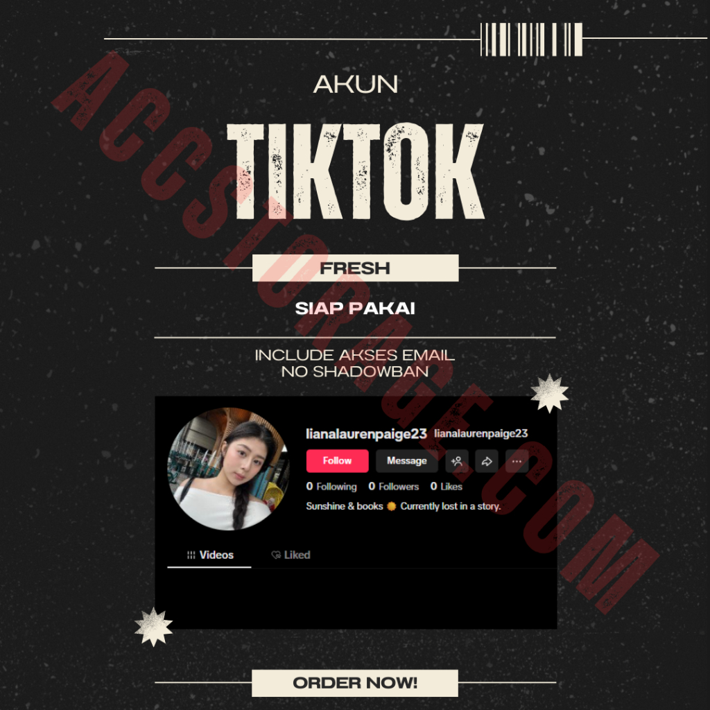 Akun TikTok Fresh  | Tiktok Baru | Fresh | No Shadowban | Siap Pakai