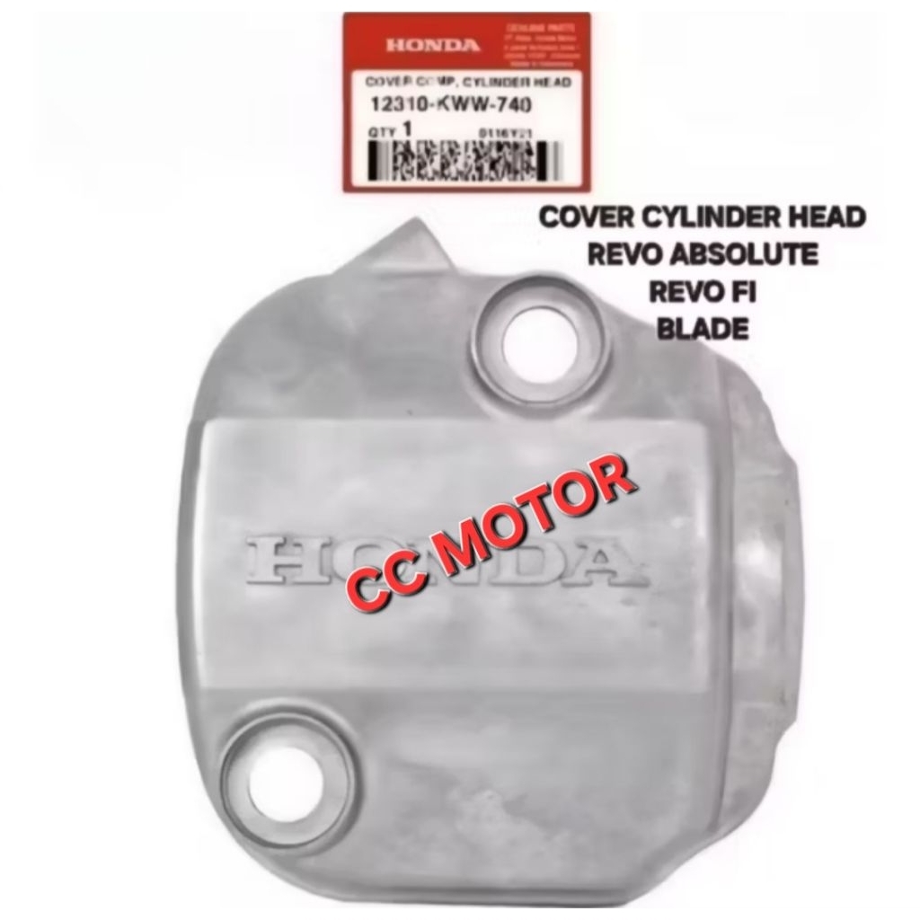 COVER CYLINDER HEAD DEKSEL REVO ABSOLUTE FIT FI INJEKSI BLADE 12310-KWW-740 ORIGINAL
