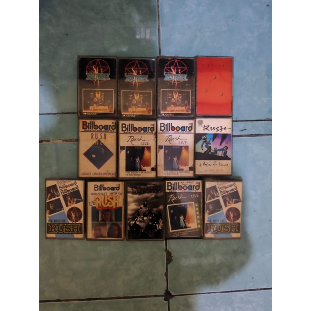 Kaset RUSH Marillion Tangerine Dream album Progressive Rock