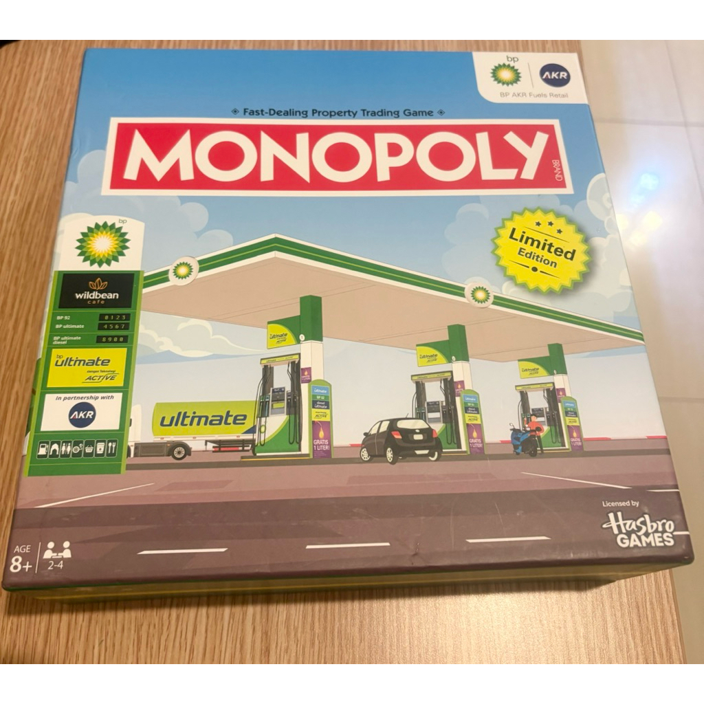 MMP - SALE Preloved Monopoly Hasbro BP AKR British Petroleum Monopoly BP AKR Hasbro X BP AKR  Board 