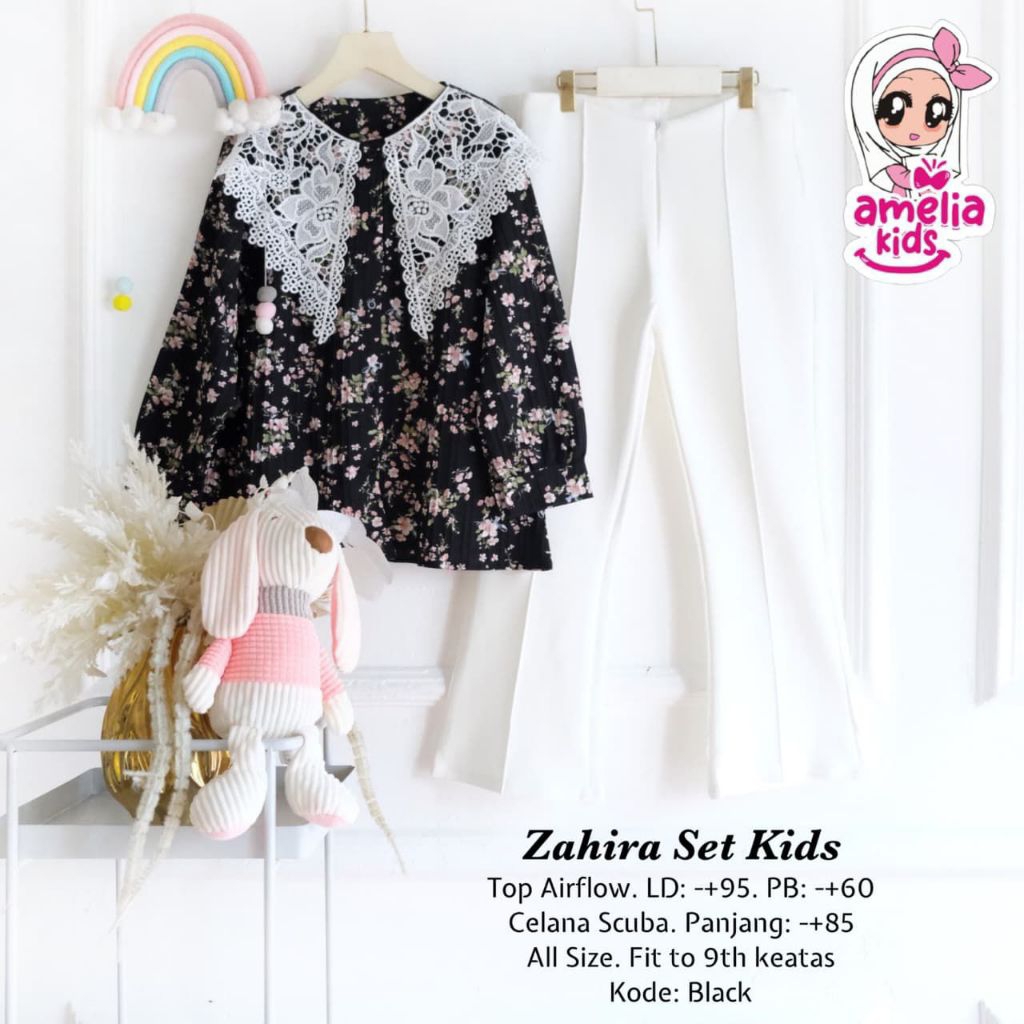 SETELAN CELANA ANAK PEREMPUAN • ZAHIRA SET BY AMELIA KIDS
