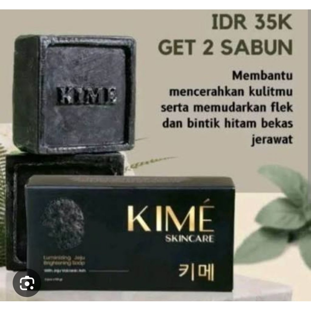 Sabun Kime Skincare Jeju Soap 1 Box isi 2 Batang